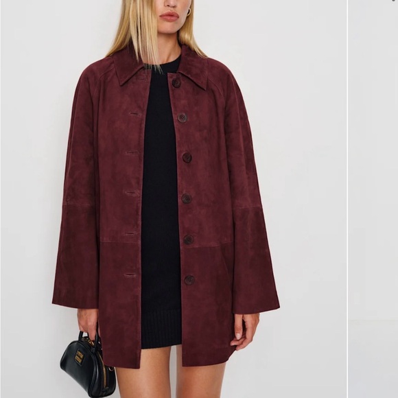 Reformation Jackets & Blazers - Reformation suede Celine coat- with tags, never worn!